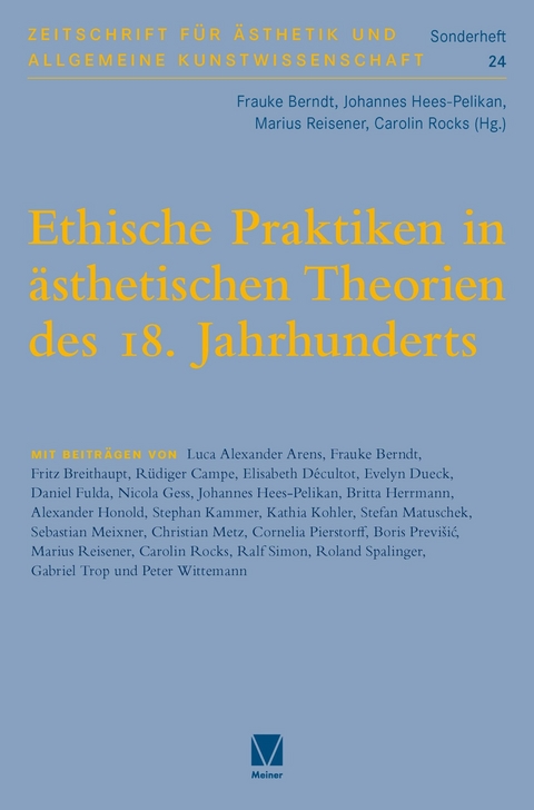 Ethische Praktiken in ästhetischen Theorien des 18. Jahrhunderts - 