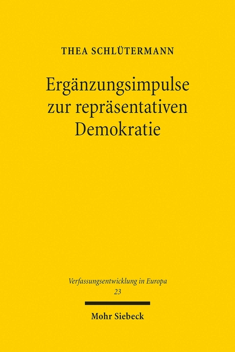 Ergänzungsimpulse zur repräsentativen Demokratie -  Thea Schlütermann