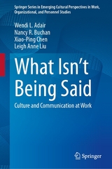 What Isn&rsquo;t Being Said -  Wendi L. Adair,  Nancy R. Buchan,  Xiao-Ping Chen,  Leigh Anne Liu