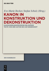 Kanon in Konstruktion und Dekonstruktion - 