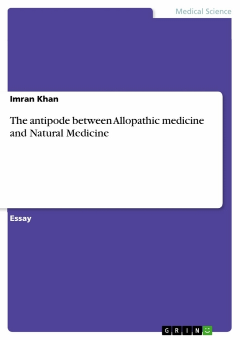 The antipode between Allopathic medicine and Natural Medicine -  Sikandar Imran Khan