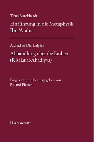 Titus Burckhardt. Einführung in die Metaphysik Ibn ´Arab?s mit Übersetzungen von acht Kapiteln aus seinen 'Fassungen der Weisheit (Fusus al-Hikam)'. A?had ad-D?n Baly?ni. Abhandlung über die Einheit (Ris?lat al-Ahadiyya)