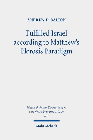 Fulfilled Israel according to Matthew's Plerosis Paradigm