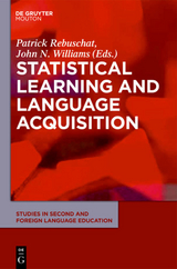 Statistical Learning and Language Acquisition - 