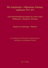 Register der Beitr&auml;ger / Mitteiler - 