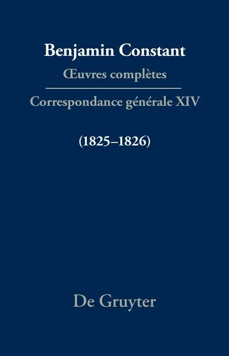 Correspondance g&eacute;n&eacute;rale 1825&ndash;1826 - 