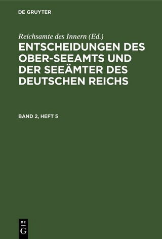 Entscheidungen des Ober-Seeamts und der Seeämter des Deutschen Reichs. Band 2, Heft 5