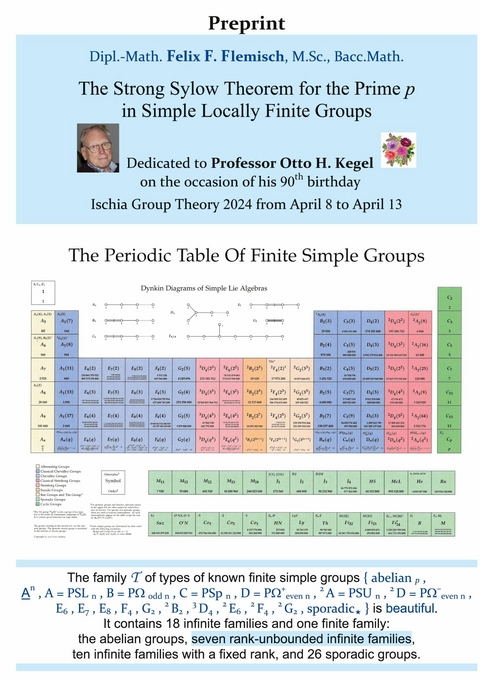 The Strong Sylow Theorem for the Prime p in Simple Locally Finite Groups -  Dipl.-Math. Felix F. Flemisch