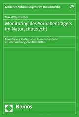 Monitoring des Vorhabentr&auml;gers im Naturschutzrecht - Max W&ouml;rdenweber