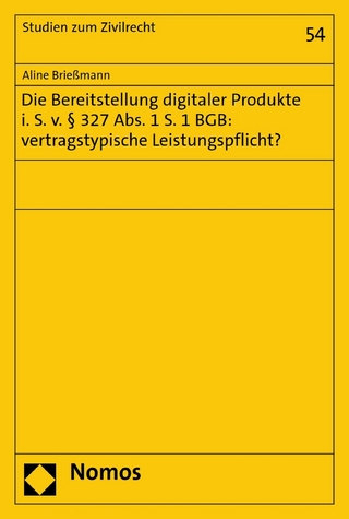 Die Bereitstellung digitaler Produkte i. S. v. § 327 Abs. 1 S. 1 BGB: vertragstypische Leistungspflicht?