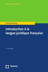 Introduction &agrave; la langue juridique fran&ccedil;aise - Christine Schmidt-K&ouml;nig