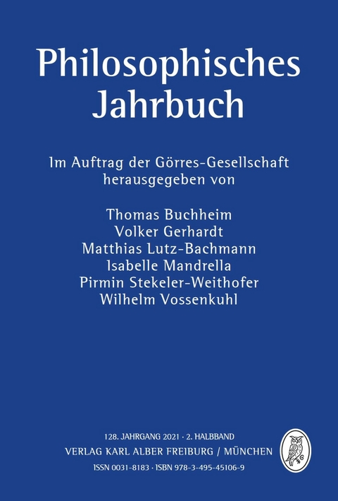 Philosophisches Jahrbuch  2/2021 - 