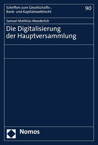 Die Digitalisierung der Hauptversammlung