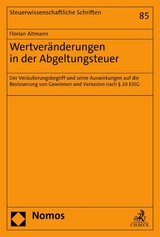 Wertveränderungen in der Abgeltungsteuer - Florian Altmann