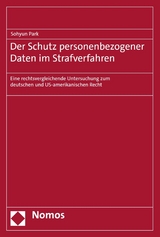 Der Schutz personenbezogener Daten im Strafverfahren - Sohyun Park
