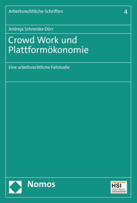 Crowd Work und Plattform&ouml;konomie - Andreja Schneider-D&ouml;rr
