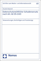 Datenschutzrechtlicher Schadensersatz nach Art. 82 DS-GVO - Claudio Aliprandi