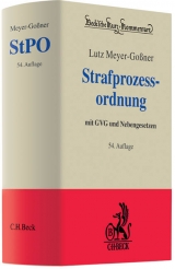 Strafprozessordnung - Lutz Meyer-Go&szlig;ner, Bertram Schmitt, Otto Schwarz, Theodor Kleinknecht, Karlheinz Meyer