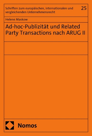 Ad-hoc-Publizität und Related Party Transactions nach ARUG II