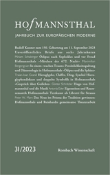 Hofmannsthal &ndash; Jahrbuch zur Europ&auml;ischen Moderne - 