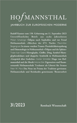 Hofmannsthal – Jahrbuch zur Europäischen Moderne