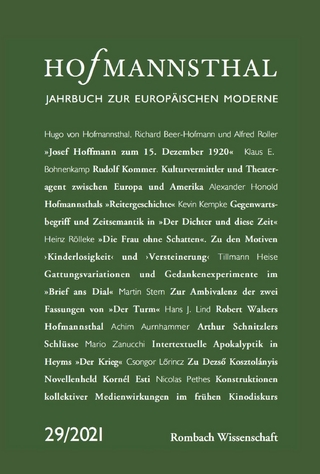 Hofmannsthal – Jahrbuch zur europäischen Moderne