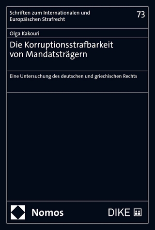 Die Korruptionsstrafbarkeit von Mandatsträgern