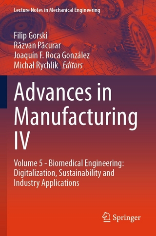 Advances in Manufacturing IV