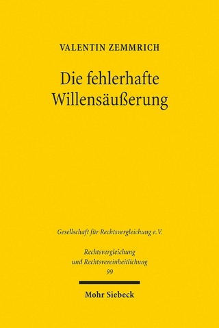 Die fehlerhafte Willensäußerung