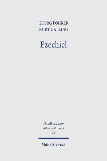 Ezechiel -  Georg Fohrer,  Kurt Galling