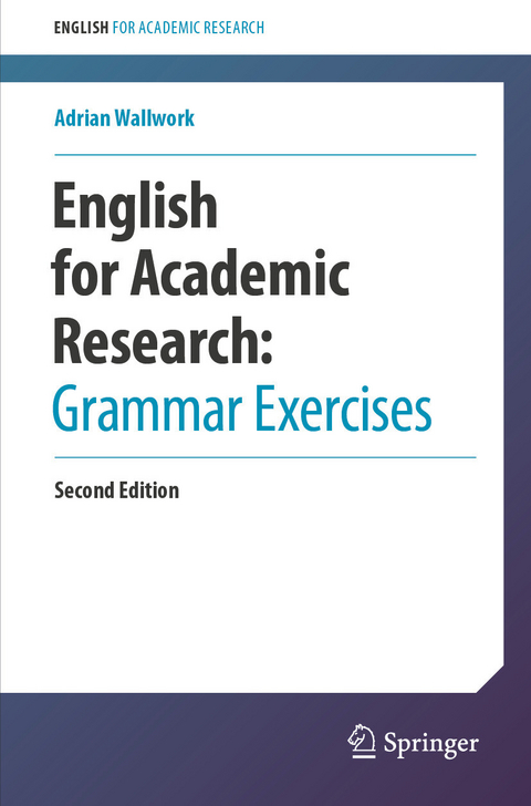 English for Academic Research: Grammar Exercises -  Adrian Wallwork