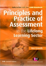 Principles and Practice of Assessment in the Lifelong Learning Sector - Gravells, Ann