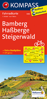 KOMPASS Fahrradkarte Bamberg - Ha&szlig;berge - Steigerwald - 