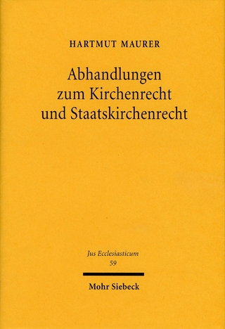 Abhandlungen zum Kirchenrecht und Staatskirchenrecht
