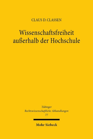 Wissenschaftsfreiheit außerhalb der Hochschule