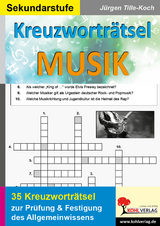 Kreuzwortr&auml;tsel Musik - J&uuml;rgen Tille-Koch