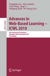 Advances in Web-Based Learning - ICWL 2010 - 