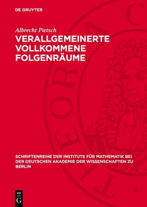 Verallgemeinerte vollkommene Folgenräume - Albrecht Pietsch