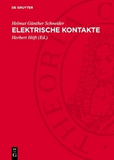 Elektrische Kontakte - Helmut G&uuml;nther Schneider