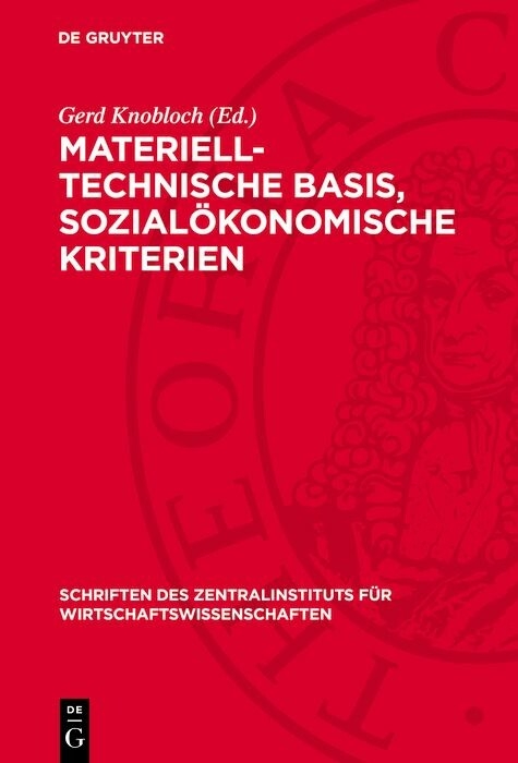 Materiell-technische Basis, sozial&ouml;konomische Kriterien - 