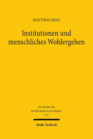 Institutionen und menschliches Wohlergehen