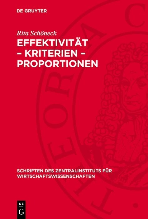 Effektivit&auml;t &ndash; Kriterien &ndash; Proportionen - Rita Sch&ouml;neck