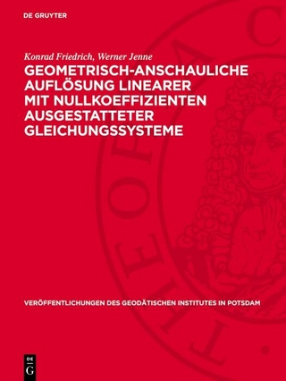 Geometrisch-anschauliche Auflösung linearer mit Nullkoeffizienten ausgestatteter Gleichungssysteme