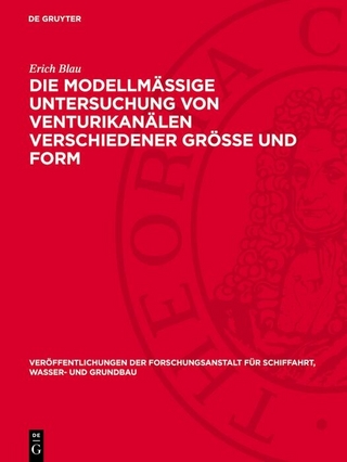 Die modellmäßige Untersuchung von Venturikanälen verschiedener Größe und Form