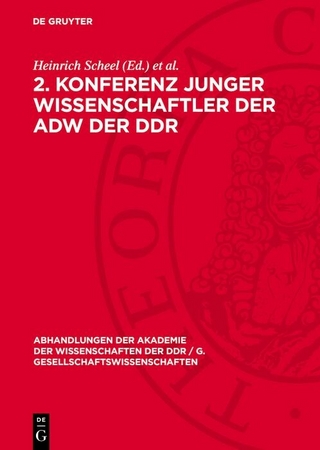 2. Konferenz junger Wissenschaftler der AdW der DDR