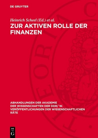Zur aktiven Rolle der Finanzen