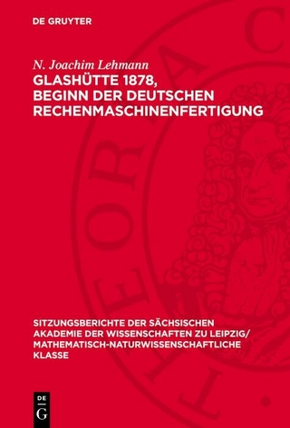 Glashütte 1878, Beginn der Deutschen Rechenmaschinenfertigung