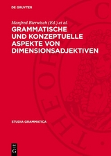 Grammatische und konzeptuelle Aspekte von Dimensionsadjektiven - 