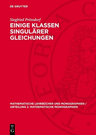 Einige Klassen singulärer Gleichungen