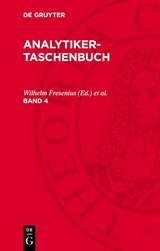 Analytiker-Taschenbuch. Band 4 - 